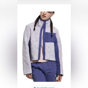 Girls North Face mashup fleece jacket